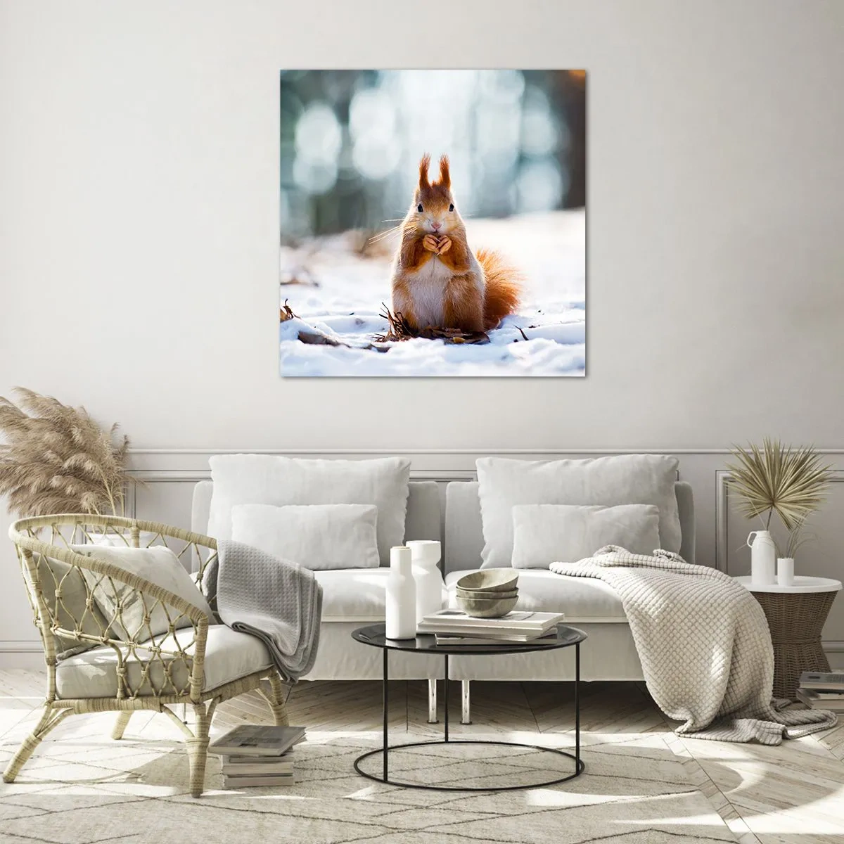 Glass picture - What Are You Looking at? - 40x40 cm