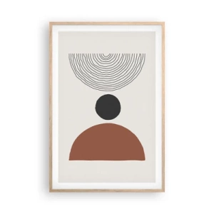 Poster in light oak frame - In the Centre of Attention - 61x91 cm