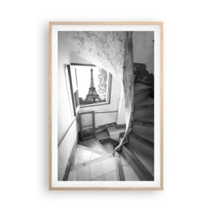 Poster in light oak frame - What a View! - 61x91 cm