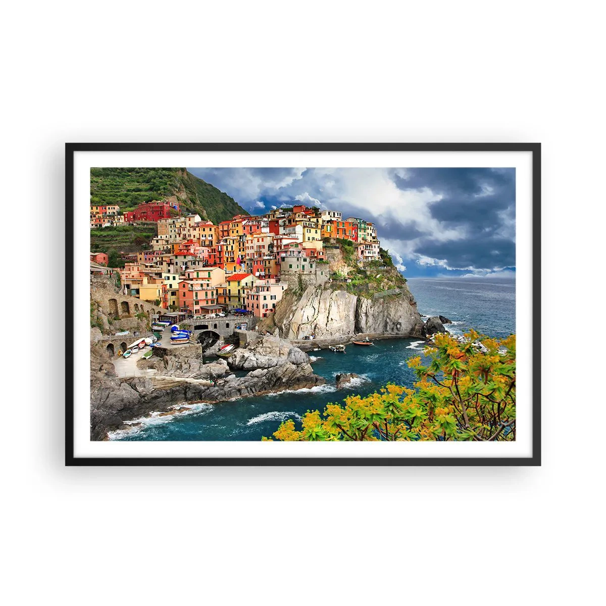 Poster in black frame - Hugging the Rocks - 91x61 cm