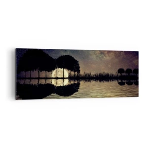 Canvas picture - Night at the Edge of the World - 140x50 cm