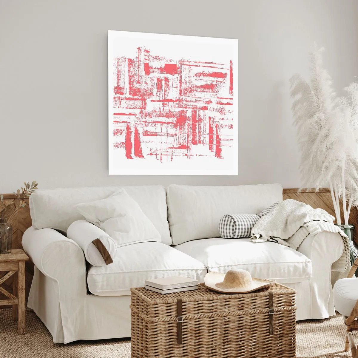 Poster - Red City - 50x50 cm