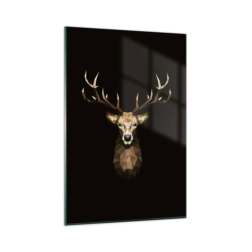 Glass picture - Cubist Deer - 80x120 cm