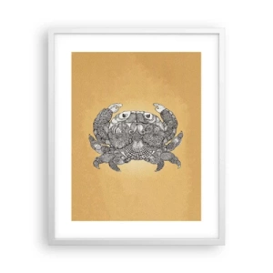 Poster in white frmae - Tales of Mr Crab  - 40x50 cm