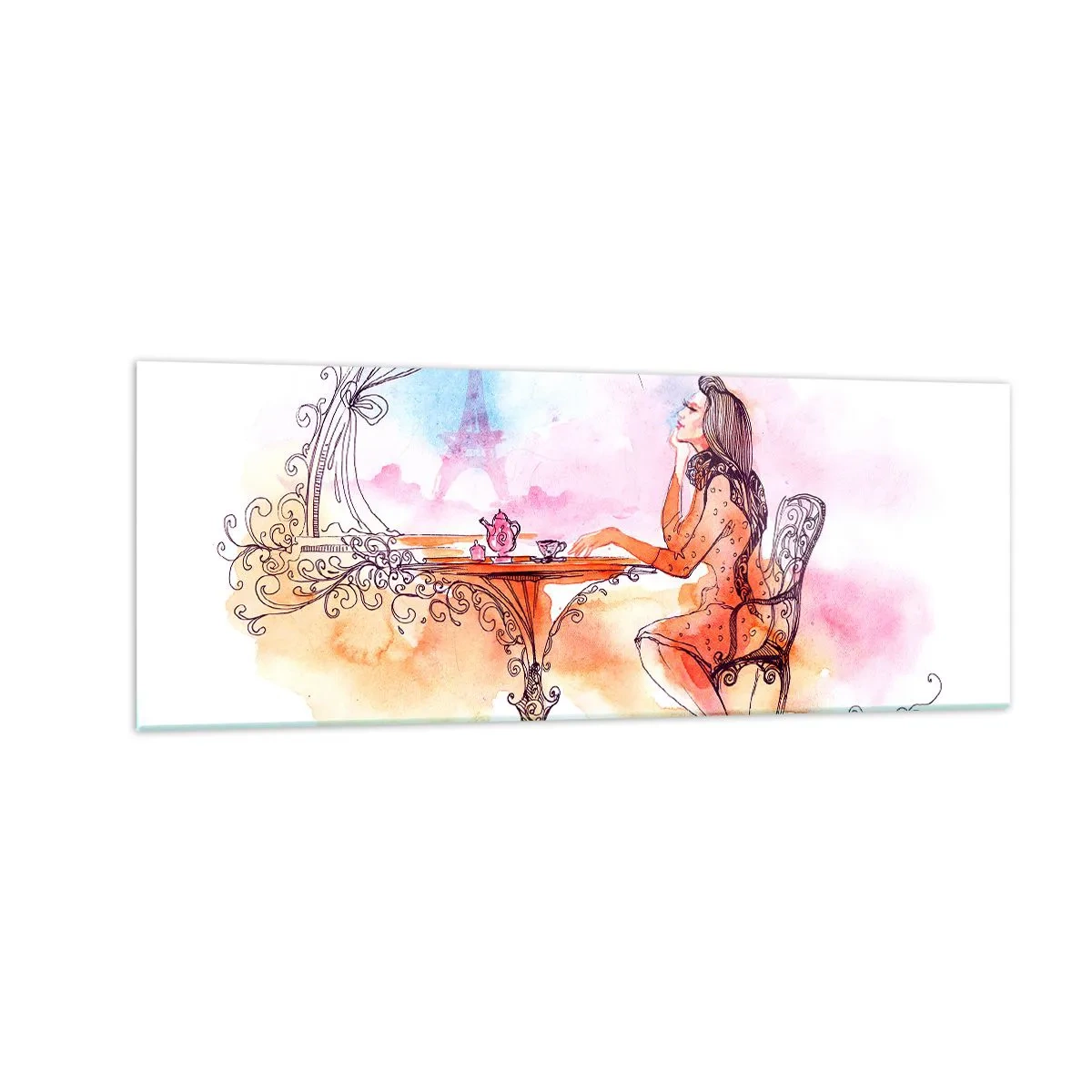 Glass picture - Parisian Chic - 140x50 cm