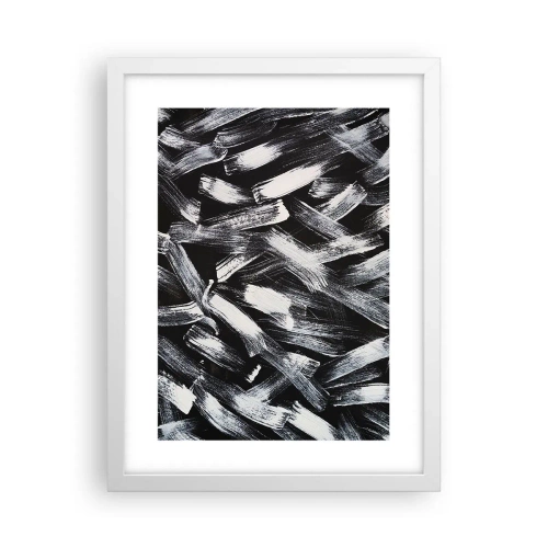 Poster in white frmae - Abstract in Industrial Spirit - 30x40 cm
