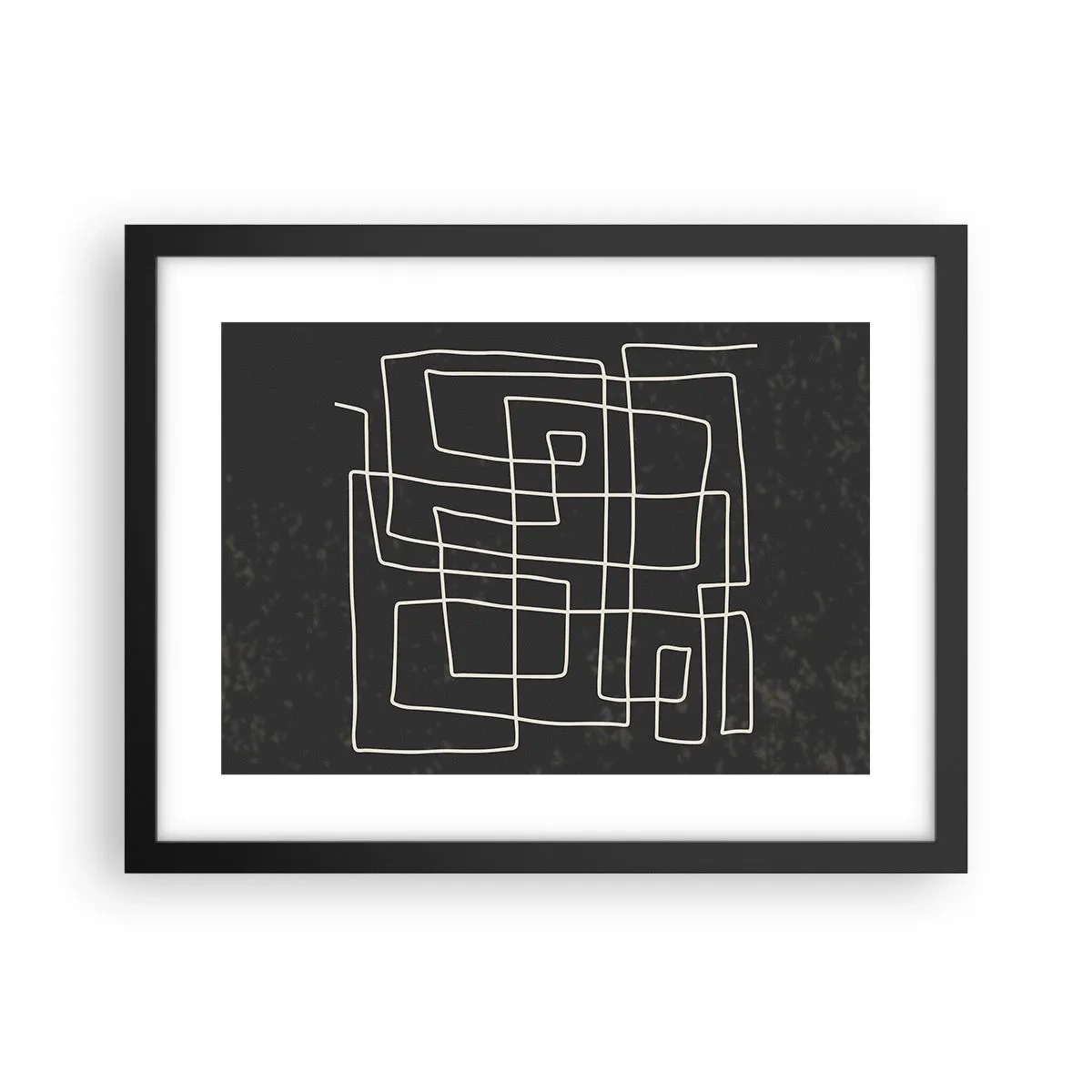 Poster in black frame - Not Too Straight - 40x30 cm