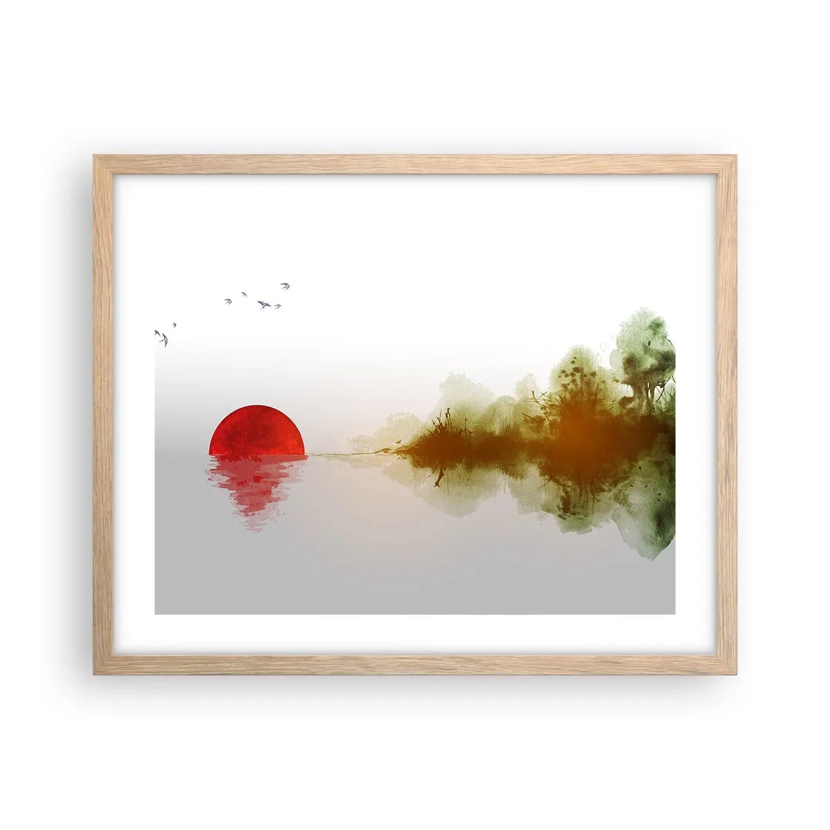 Poster in light oak frame - Promise of Peace - 50x40 cm