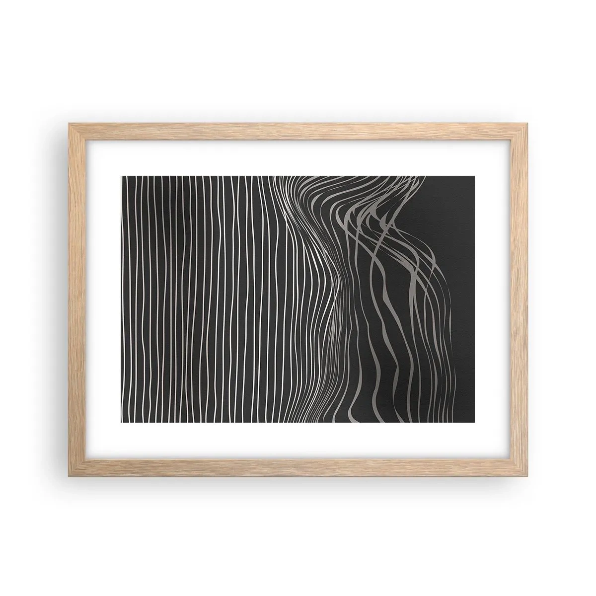 Poster in light oak frame - Rhythm and Accent - 40x30 cm