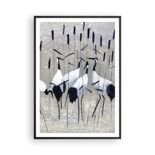 Poster in black frame - Birds of Feather - 70x100 cm