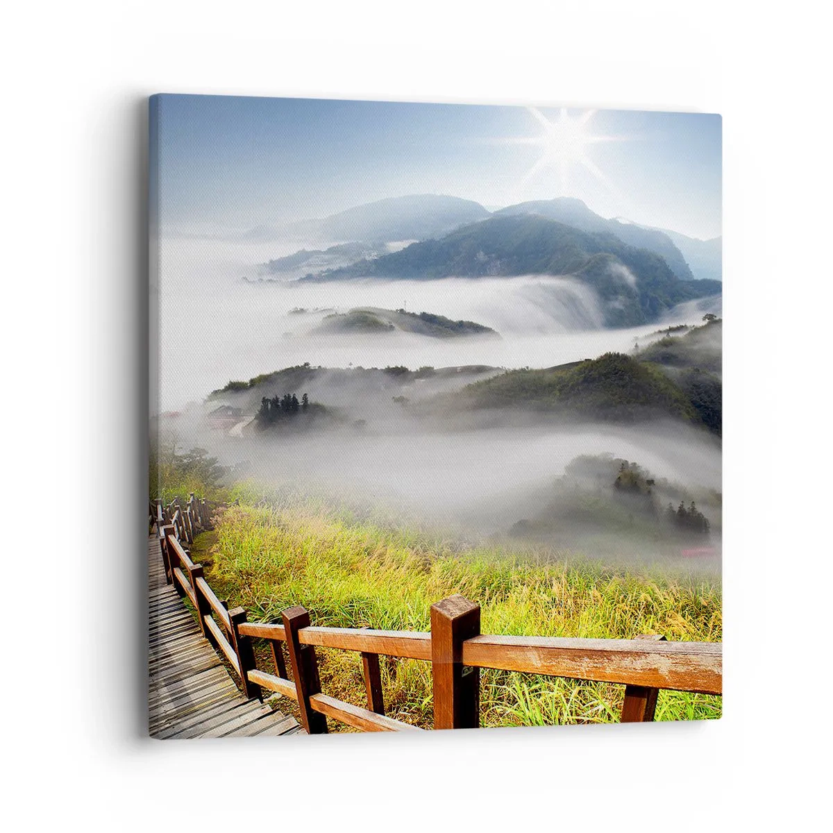 Canvas picture - Woven from Glare and Mist - 40x40 cm