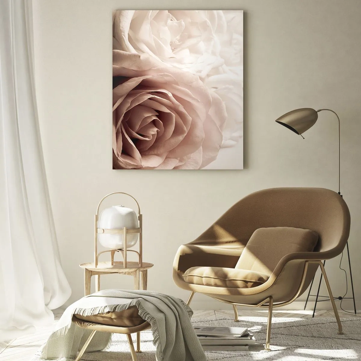 Glass picture - In the Heart of a Rose - 50x70 cm