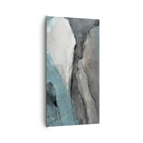 Canvas picture - Abstract: Rocks and Ice - 65x120 cm
