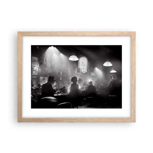 Poster in light oak frame - In Jazz Ambiance - 40x30 cm