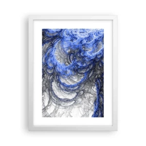 Poster in white frmae - Birth of a Wave - 30x40 cm
