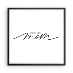 Poster in black frame - Great Emotion - 50x50 cm