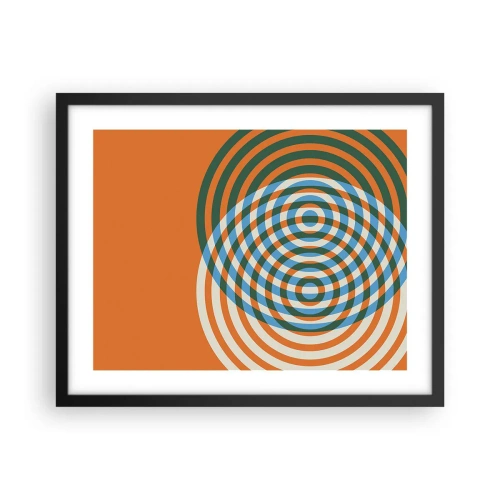 Poster in black frame - Abstract Variation on a Circle - 50x40 cm