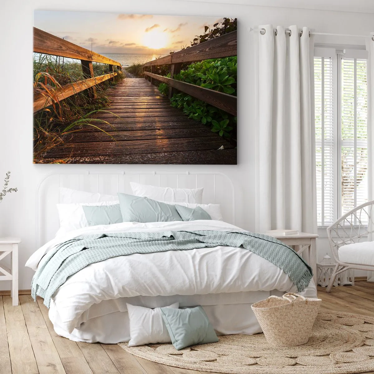 Canvas picture - Straigh to the Shore - 120x80 cm