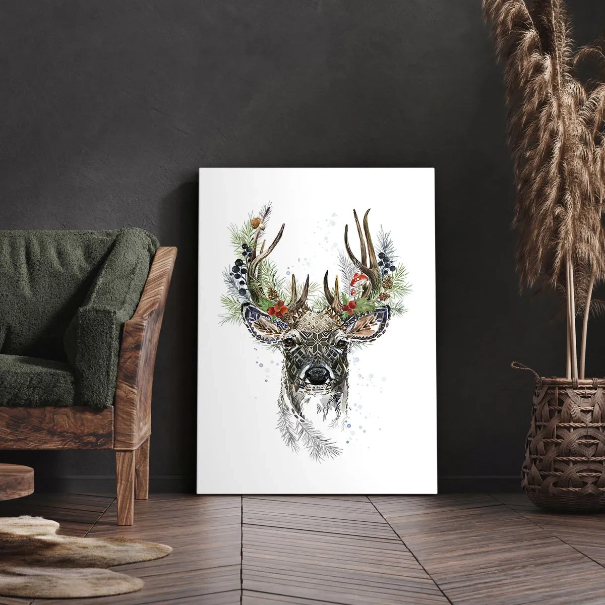 Canvas picture - In Christmas Attire - 55x100 cm