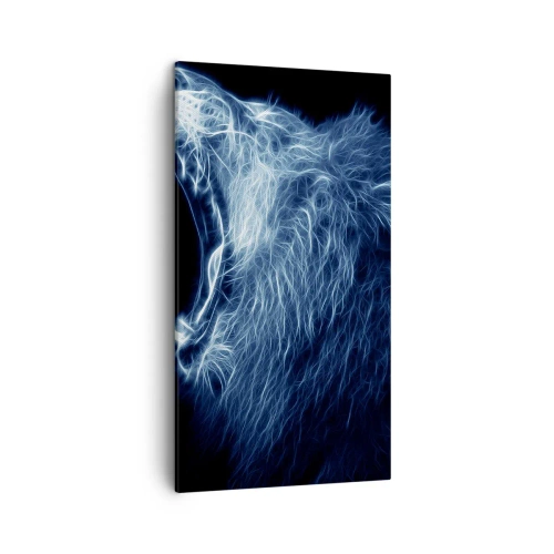 Canvas picture - Flaming Rage of a King - 45x80 cm