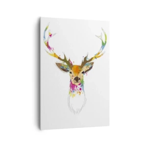 Canvas picture - Deer Bathed in Colour - 70x100 cm