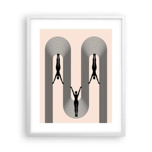 Poster in white frmae - Upside Down - 40x50 cm