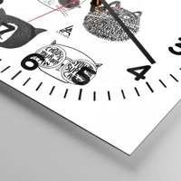 Clock face with numbers