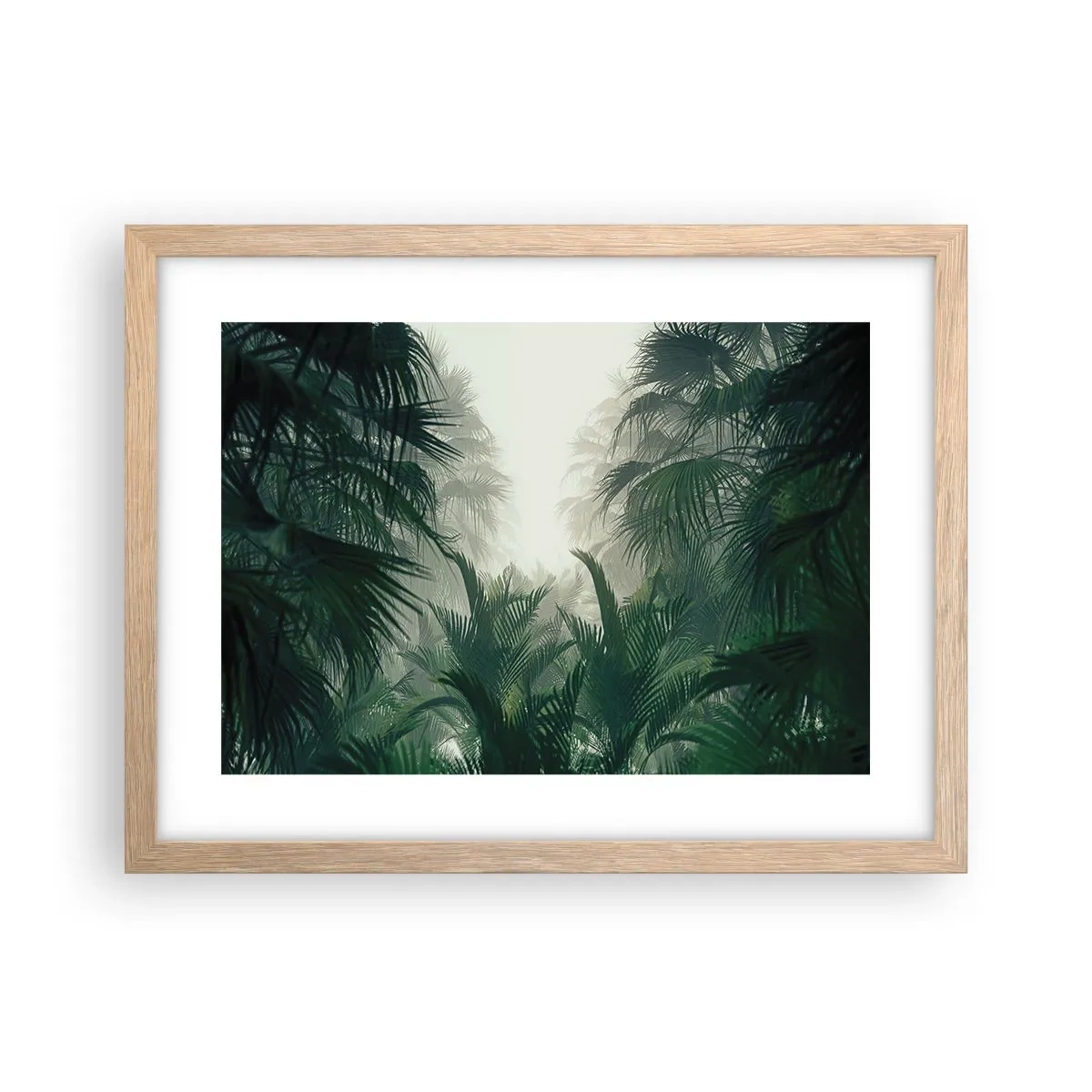 Poster in light oak frame - Tropical Secret - 40x30 cm
