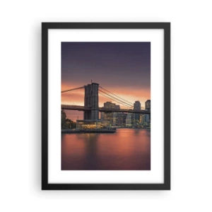 Poster in black frame - Submerged in Lilac Silence - 30x40 cm