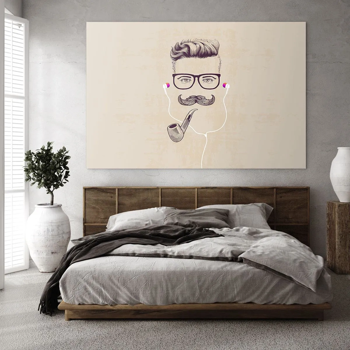 Glass picture - A Real Man? - 100x70 cm