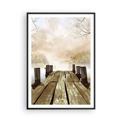 Poster in black frame - Gentle Sadness of Autumn - 70x100 cm
