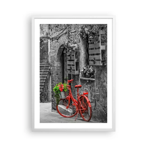 Poster in white frmae - Tuscan Alley - 50x70 cm