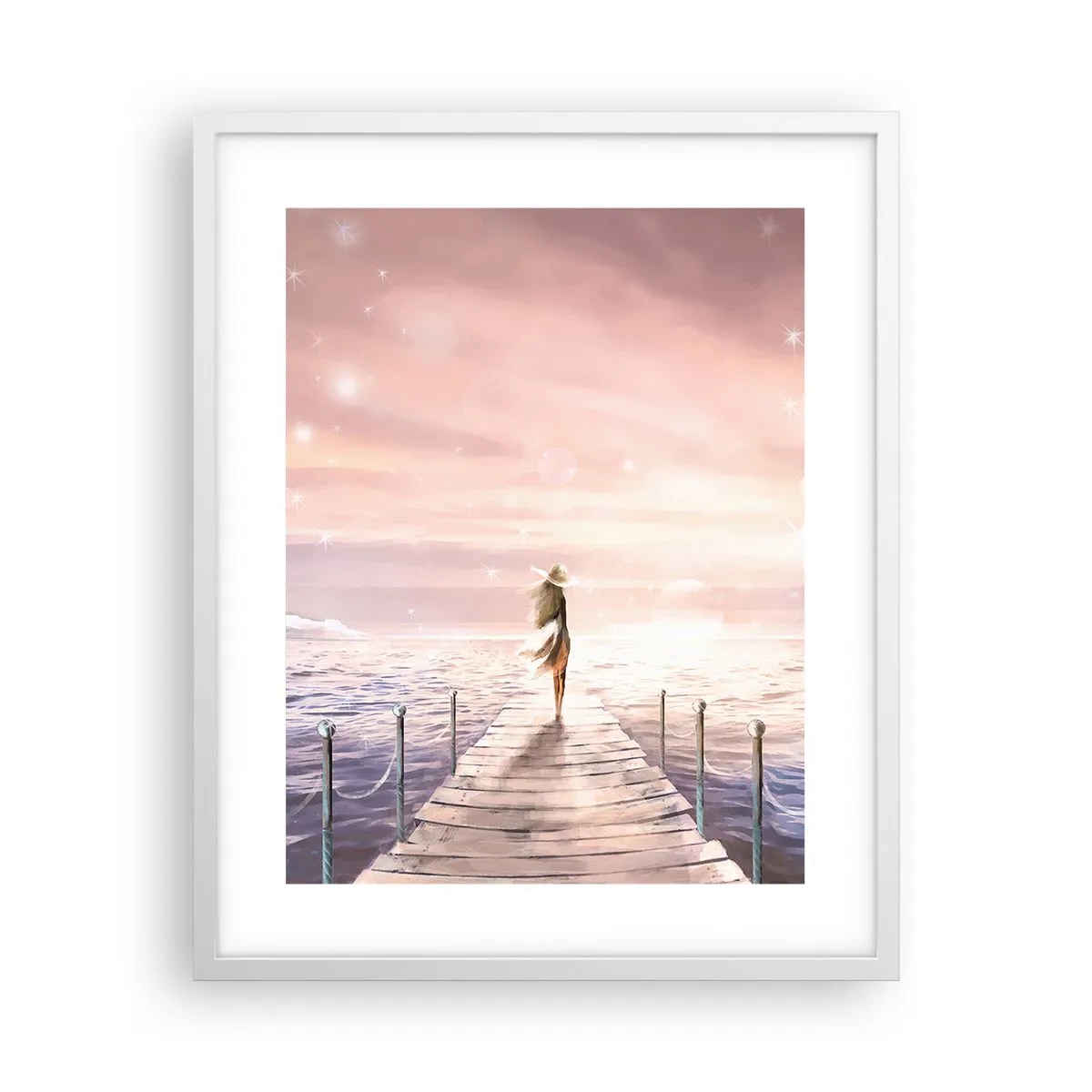 Poster in white frmae - In a Dream World - 40x50 cm