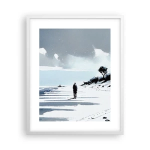Poster in white frmae - All Alone - 40x50 cm