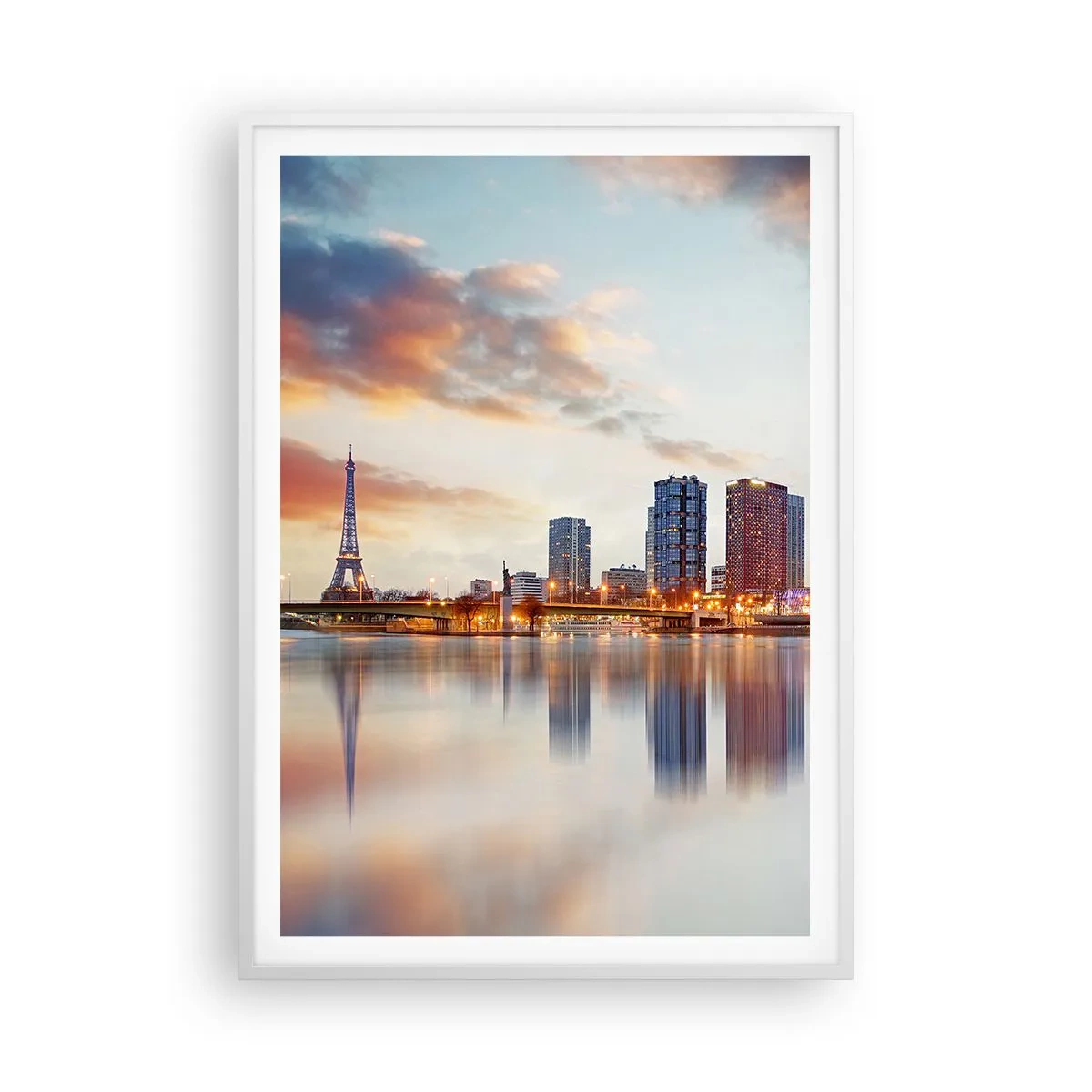 Poster in white frmae - Monumental Peace of Paris - 70x100 cm
