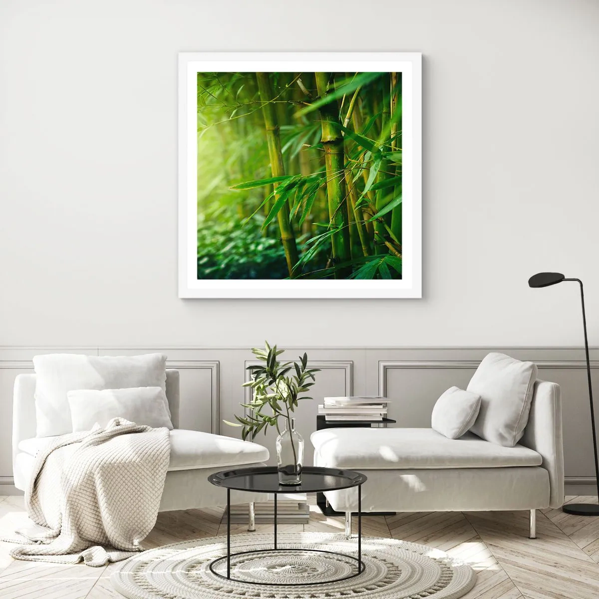 Poster in white frmae - Getting to Know the Green - 60x60 cm