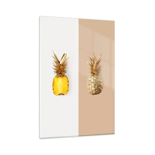 Glass picture - Pineapple for Us - 80x120 cm
