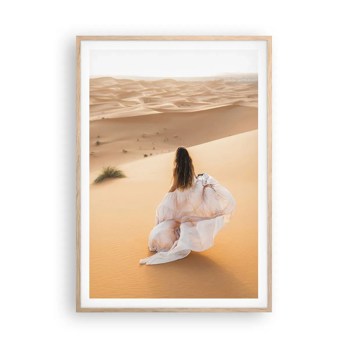 Poster in light oak frame - Escape to Freedom - 70x100 cm