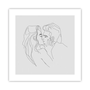 Poster - With the Same Line - 40x40 cm