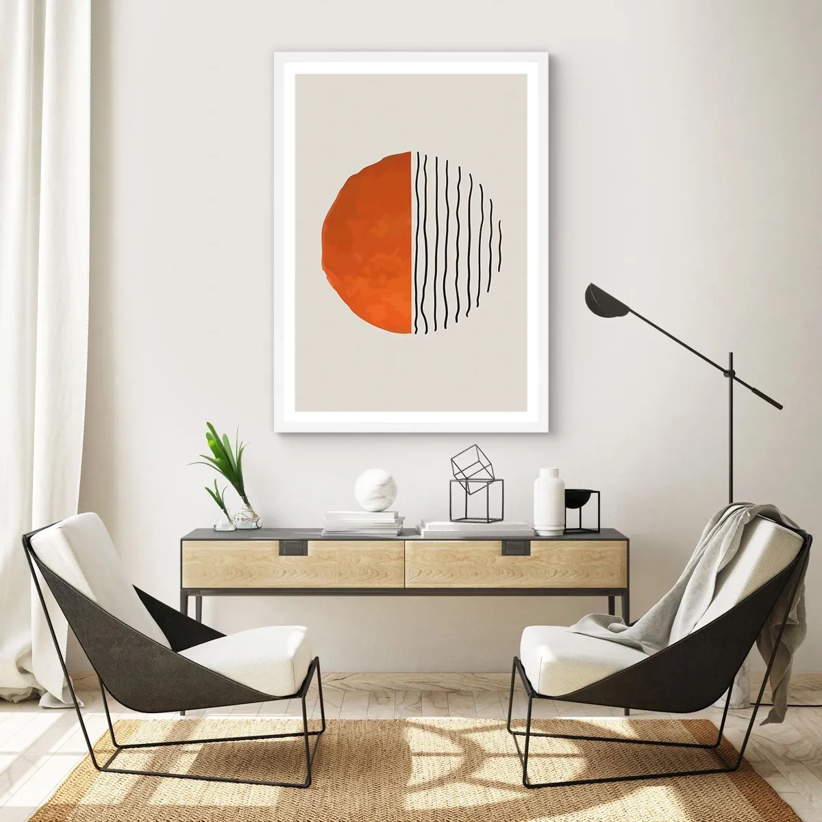 Poster in white frmae - In Japanese Style - 50x70 cm