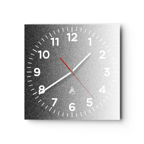 Wall clock - Clock on glass - Towards Light - 40x40 cm