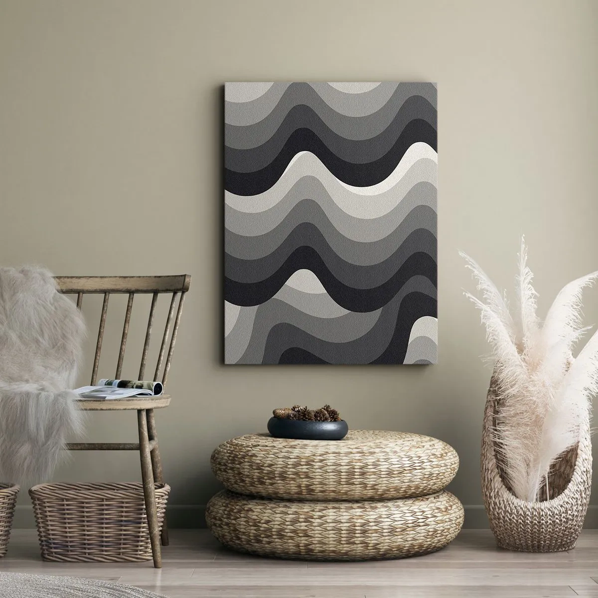 Canvas picture - Wave after Wave - 45x80 cm