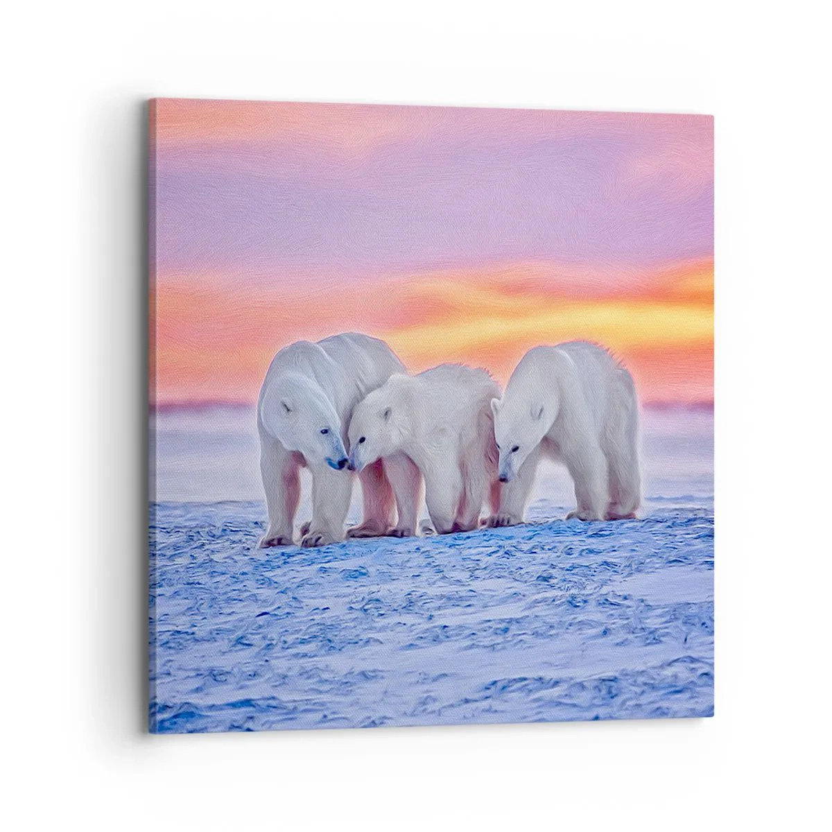 Canvas picture - Family Warmth Is Enough - 70x70 cm