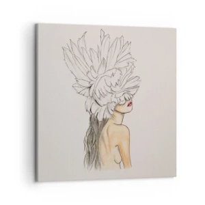 Canvas picture - Crowned Beauty - 50x50 cm