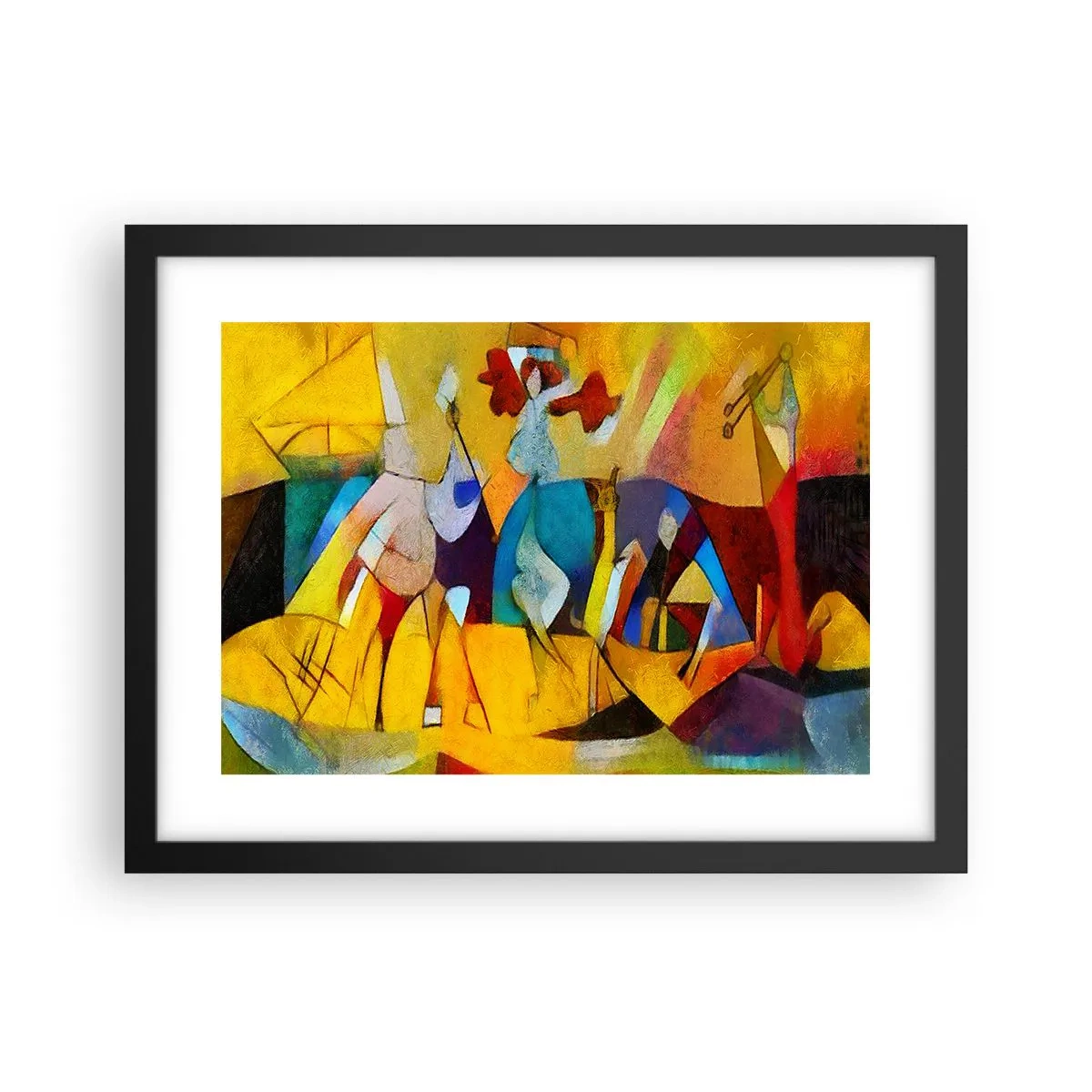 Poster in black frame - Sun -Life - Happiness - 40x30 cm