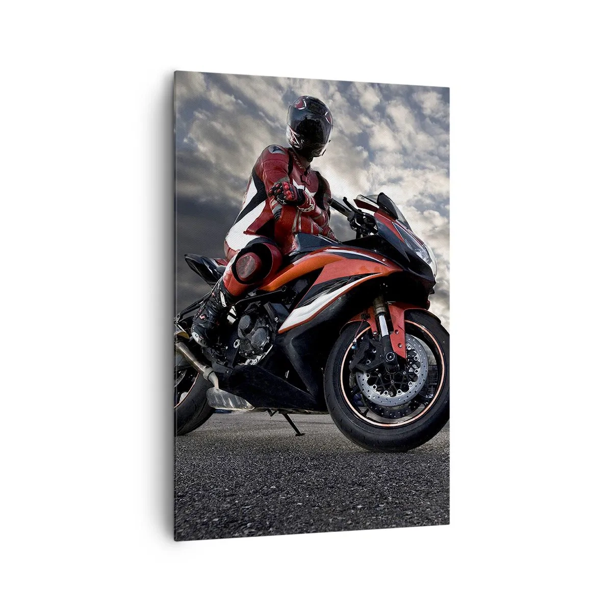 Canvas picture - Dark Rider - 80x120 cm