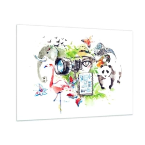 Glass picture - In Travelller's Lens - 100x70 cm