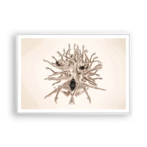 Poster in white frmae - Dance in Bloom - 100x70 cm