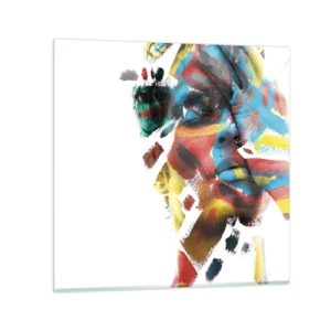 Glass picture - Colourful Personality - 50x50 cm