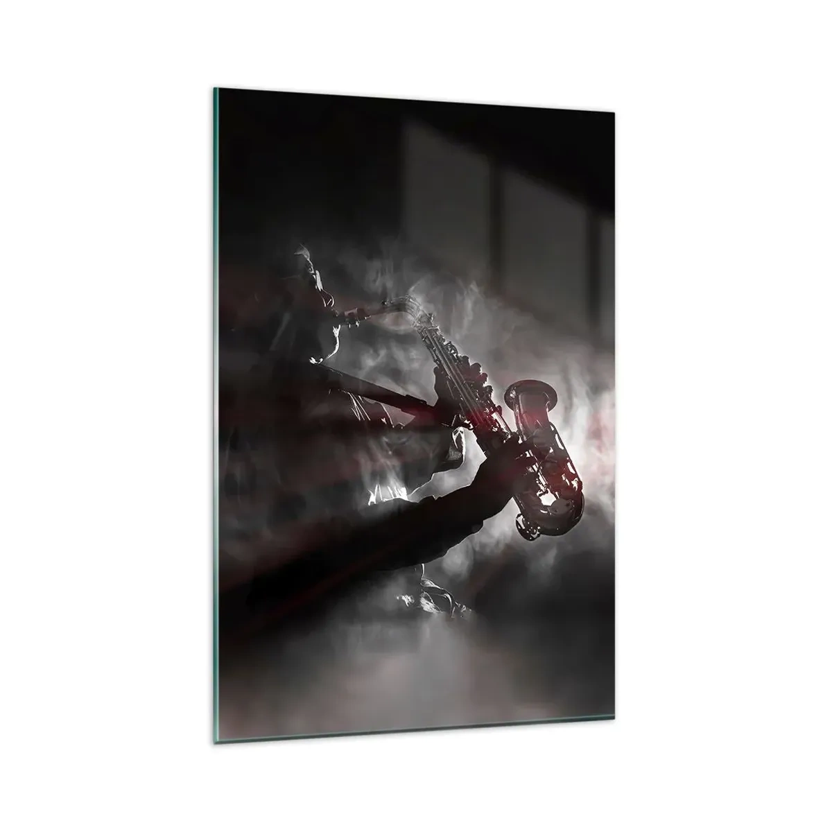 Glass picture - Lost in the Fog of Jazz - 80x120 cm